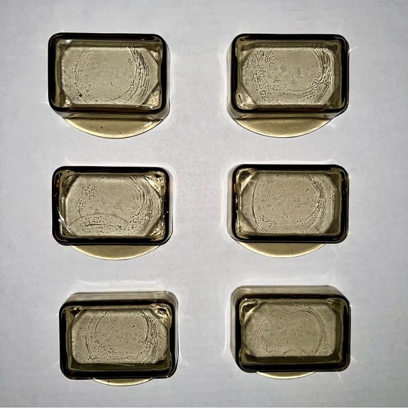 💠 6 MCM Danish Cabaret Glass Trays Bowls set vintage Denmark tinted EUC dishes - Picture 11 of 16